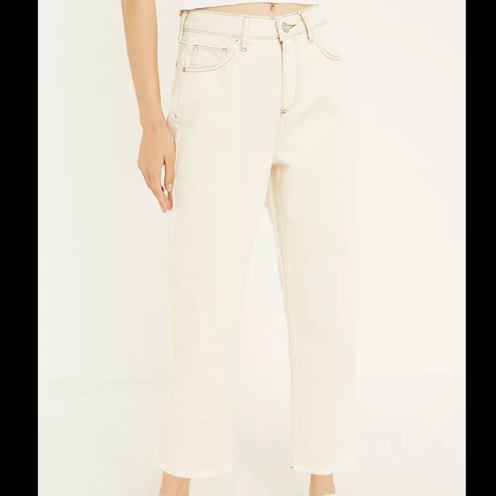 Urban Outfitters BDG Pax Ecru Straight Leg Jean